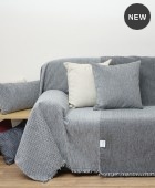 Ριχτάρι πολυθρόνας (180Χ150) 1440 GREY, ANNA RISKA Ριχτάρια Χειμωνιάτικα