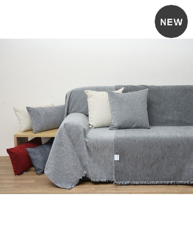 Ριχτάρι πολυθρόνας (180Χ150) 1440 GREY, ANNA RISKA Ριχτάρια Χειμωνιάτικα