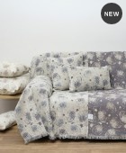 Ριχτάρι πολυθρόνας (180Χ150) 1440 GREY, ANNA RISKA Ριχτάρια Χειμωνιάτικα