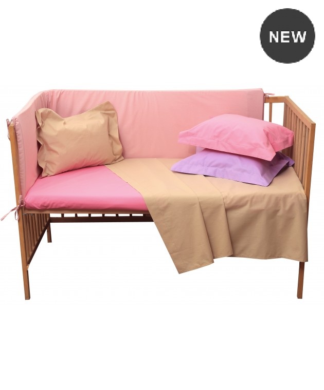 Σετ σεντόνια λίκνου (80X100) PRESTIGE BEIGE, ANNA RISKA Βρεφικά Σεντόνια Λίκνου-Καλαθούνας