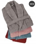 Μπουρνούζι με γιακά (S) SPA GREY, ANNA RISKA ΜΠΑΝΙΟ