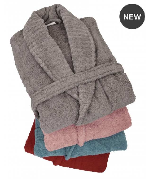 Μπουρνούζι με γιακά (S) SPA GREY, ANNA RISKA ΜΠΑΝΙΟ