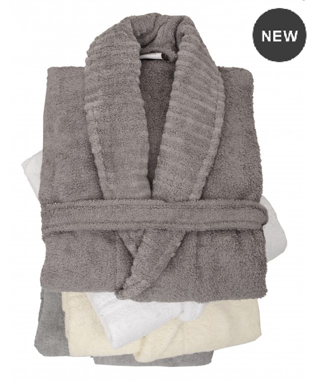 Μπουρνούζι με γιακά (S) SPA GREY, ANNA RISKA ΜΠΑΝΙΟ