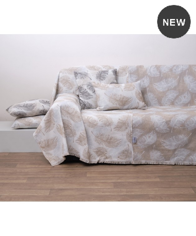 Ριχτάρι πολυθρόνας (180Χ150) 1440 GREY, ANNA RISKA Ριχτάρια Χειμωνιάτικα