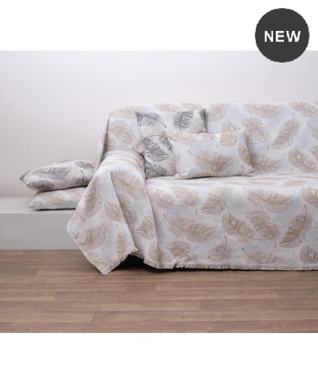 Ριχτάρι πολυθρόνας (180Χ150) 1440 GREY, ANNA RISKA Ριχτάρια Χειμωνιάτικα