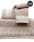 Πετσέτα προσώπου KARLA BEIGE (50Χ100), ANNA RISKA ΜΠΑΝΙΟ