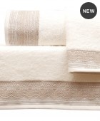 Πετσέτα προσώπου KARLA BEIGE (50Χ100), ANNA RISKA ΜΠΑΝΙΟ