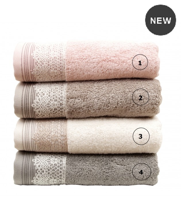 Πετσέτα σώματος KARLA BEIGE (70Χ140), ANNA RISKA ΜΠΑΝΙΟ