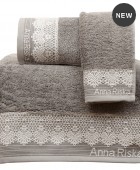 Πετσέτα σώματος KARLA BEIGE (70Χ140), ANNA RISKA ΜΠΑΝΙΟ