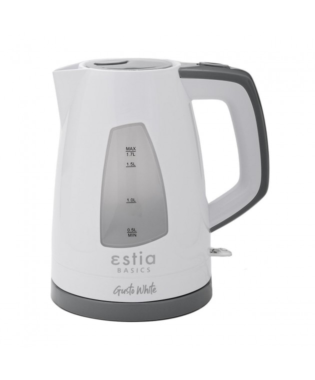 ΒΡΑΣΤΗΡΑΣ GUSTO WHITE  ΠΛΑΣΤΙΚΟΣ 2200w 1.7lt ΛΕΥΚΟΣ 06-11932, ESTIA ΟΙΚΙΑΚΑ
