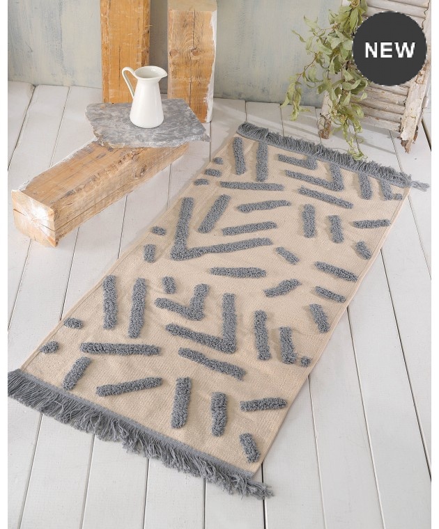 Χαλί (120Χ160) MOJAVE ΓΚΡΙ, RYTHMOS HOME Χαλιά Κρεβατοκάμαρας