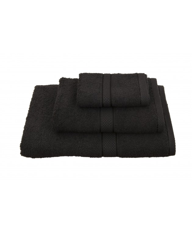 Σετ πετσέτες 3 τεμ. CLASSIC BLACK, VIOPROS Σετ πετσέτες Mπάνιου