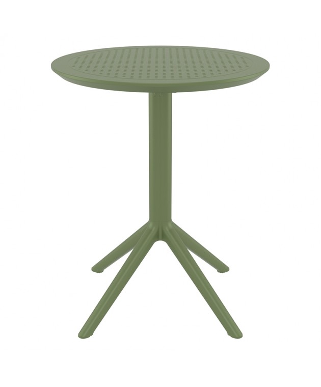 SKY OL.GREEN Φ60X74εκ. ΤΡΑΠΕΖΙ ΠΤΥΣ/ΝΟ ΠΟΛ/ΝΙΟΥ Τραπέζια Κήπου