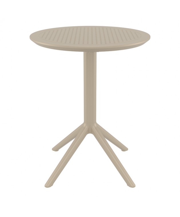 SKY TAUPE Φ60X74εκ. ΤΡΑΠΕΖΙ ΠΤΥΣ/ΝΟ ΠΟΛ/ΝΙΟΥ Πλαστικά