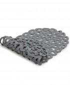 ΑΝΤΙΟΛΙΣΘΗΤΙΚΟ ΜΠΑΝΙΟΥ ECO 68x35cm ΑΝΑΚΥΚΛΩΜΕΝΟ PVC ΑΝΘΡΑΚΙ 02-11604, ESTIA Ταπέτα Aντιολισθητικά
