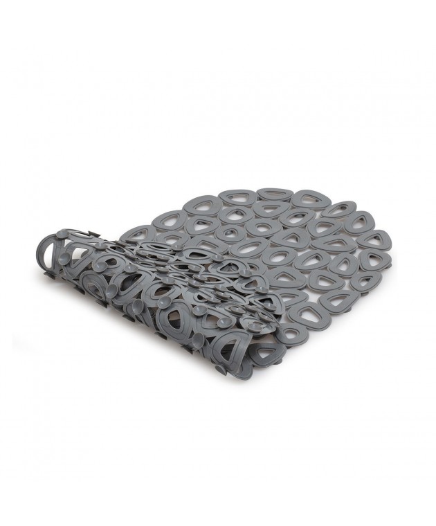 ΑΝΤΙΟΛΙΣΘΗΤΙΚΟ ΜΠΑΝΙΟΥ ECO 68x35cm ΑΝΑΚΥΚΛΩΜΕΝΟ PVC ΑΝΘΡΑΚΙ 02-11604, ESTIA Ταπέτα Aντιολισθητικά