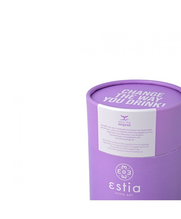 ΘΕΡΜΟΣ COFFEE MUG SAVE THE AEGEAN 350ml LAVENDER PURPLE 01-12090, ESTIA ΟΙΚΙΑΚΑ