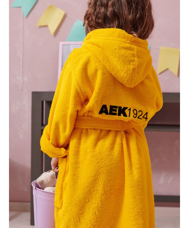 Μπουρνούζι παιδικό (2-4) UNISEX FC AEK YOUNG, PALAMAIKI ΠΑΙΔΙΚΑ