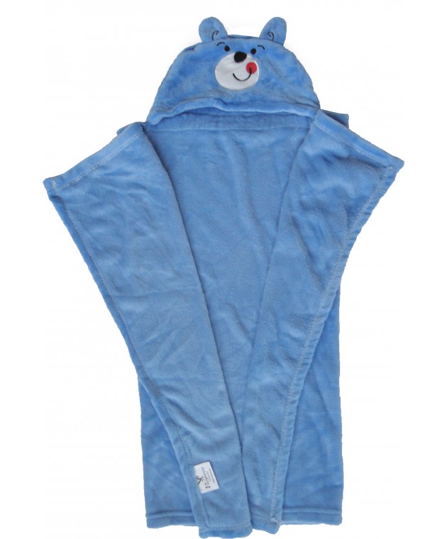 Κουβέρτα fleece αγκαλιάς με κουκούλα (76Χ102) DES. 81, VIOPROS Προίκα Μωρού
