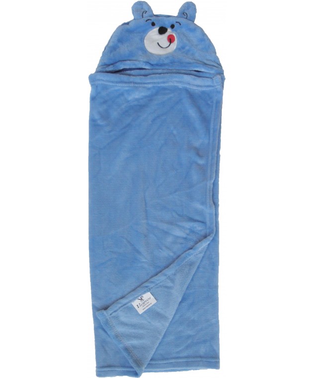 Κουβέρτα fleece αγκαλιάς με κουκούλα (76Χ102) DES. 81, VIOPROS Προίκα Μωρού