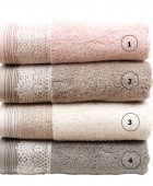 Πετσέτα προσώπου KARLA 2 BEIGE (50Χ100), ANNA RISKA ΜΠΑΝΙΟ