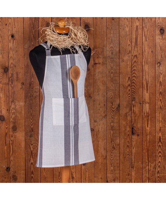 ΠΟΔΙΑ ΚΟΥΖΙΝΑΣ PEPPER STRIPE GREY (60Χ75), MELINEN Ποδιές