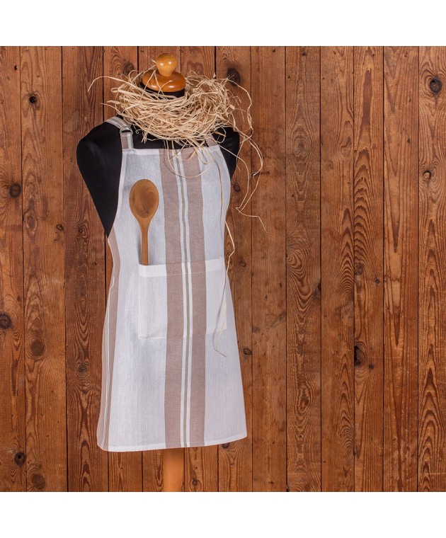 ΠΟΔΙΑ ΚΟΥΖΙΝΑΣ PEPPER STRIPE SAUMON (60Χ75), MELINEN Ποδιές