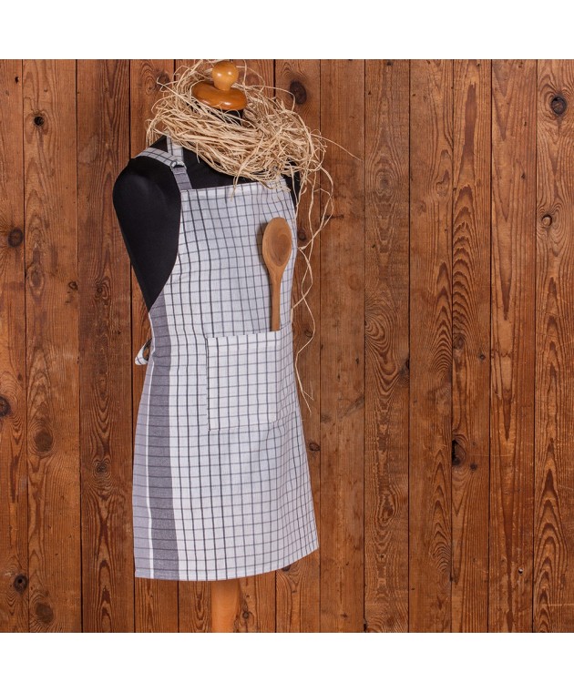 ΠΟΔΙΑ ΚΟΥΖΙΝΑΣ PEPPER CHECK GREY (60Χ75), MELINEN Ποδιές