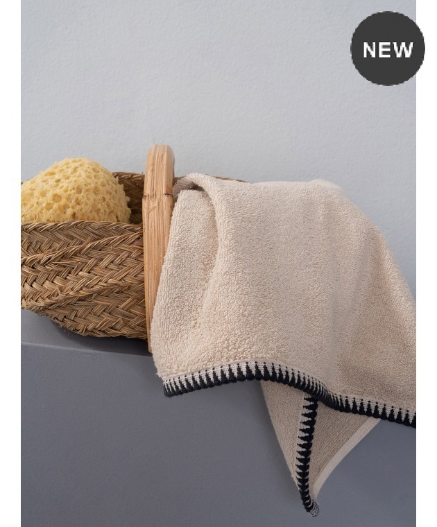 Πετσέτα χεριών (30Χ50) BROOKLYN BEIGE, PALAMAIKI  Πετσέτες Mπάνιου