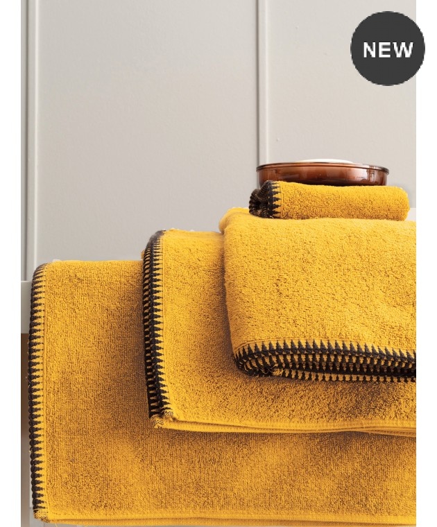 Πετσέτα χεριών (30Χ50) BROOKLYN YELLOW, PALAMAIKI  Πετσέτες Mπάνιου