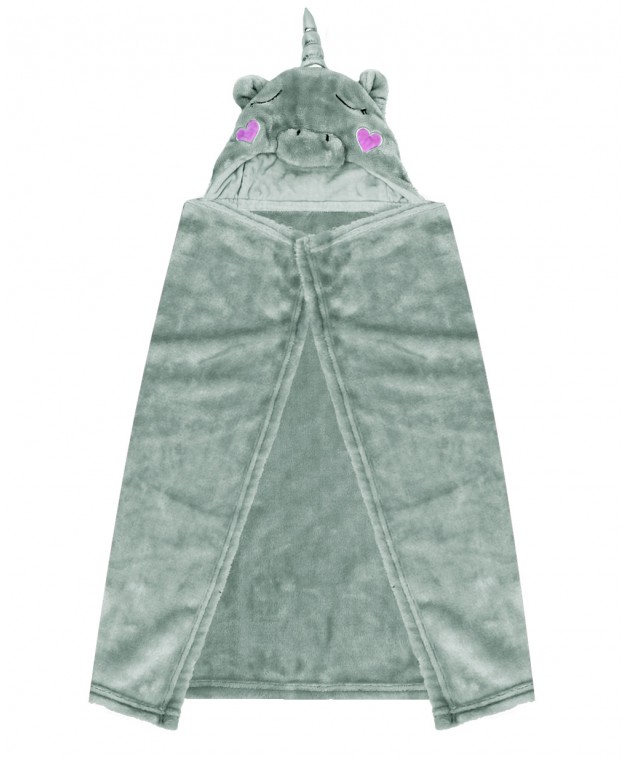 MONOCER GREY ΚΟΥΒΕΡΤΑΚΙ ΜΕ ΚΟΥΚΟΥΛΑ  86x8x36x18cm, MAKIS TSELIOS Fleece  Κουβέρτες