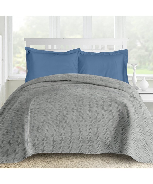 ΚΟΥΒΕΡΛΙ ΜΟΝΟ FROST1 L. GREY ULTRASONIC (160x240), MAKIS TSELIOS Κουβερλί Μονά