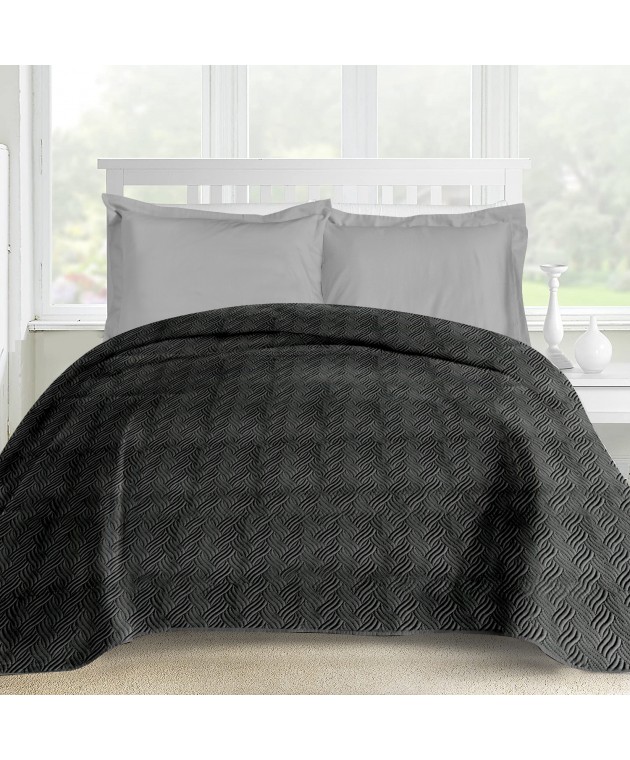 ΚΟΥΒΕΡΛΙ FROST2  GREY ULTRASONIC  (220x240), MAKIS TSELIOS Κουβερλί Υπέρδιπλα