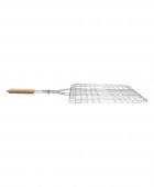 ESTIA ΣΧΑΡΑ ΨΗΣΙΜΑΤΟΣ BARBEQUE ΜΕΤΑΛΛΙΚΗ 49x30cm ΜΕ ΞΥΛΙΝΗ ΛΑΒΗ 05-9489, ESTIA Gadgets Κουζίνας