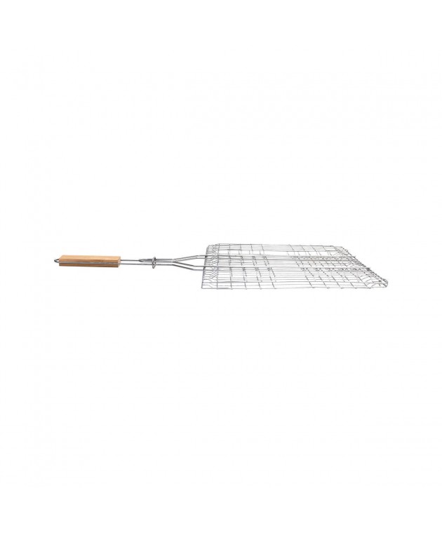 ESTIA ΣΧΑΡΑ ΨΗΣΙΜΑΤΟΣ BARBEQUE ΜΕΤΑΛΛΙΚΗ 49x30cm ΜΕ ΞΥΛΙΝΗ ΛΑΒΗ 05-9489, ESTIA Gadgets Κουζίνας