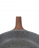 ESTIA ΤΗΓΑΝΙ STONE ΑΝΤΙΚΟΛΛΗΤΙΚΟ ΧΥΤΟΥ ΑΛΟΥΜΙΝΙΟΥ (28cm) 01-1193, ESTIA Τηγάνια