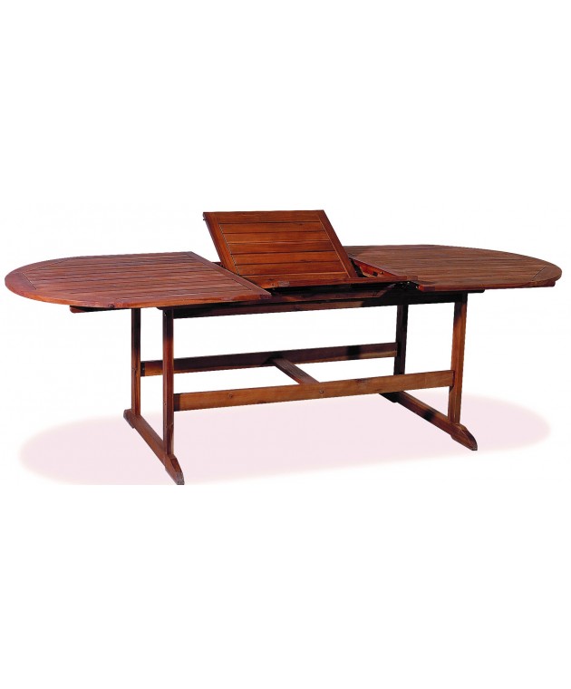 Οβάλ Επεκτεινόμενο τραπέζι Acacia ,120+40=160 x 70 x 75(H)cm MER-16 AC, LIANOS Ξύλινα