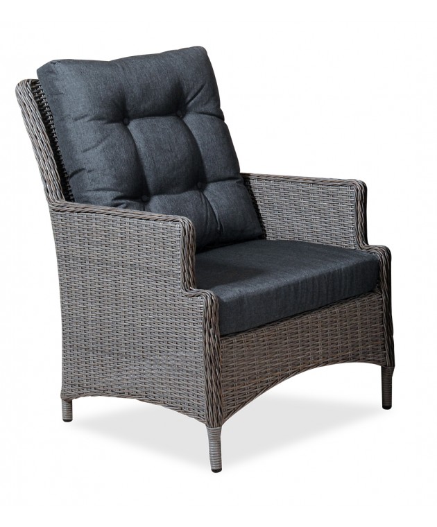 HAMBURG Πολυθρόνα Rattan Με Σκελετό Αλουμινίου 223918, LIANOS Πολυθρόνες