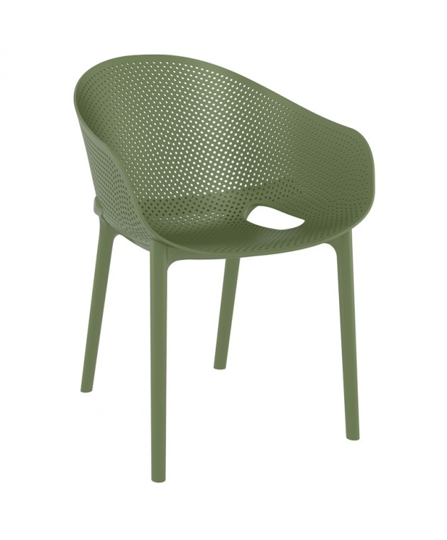 SKY PRO OL.GREEN ΠΟΛΥΘΡΟΝΑ ΠΟΛ/ΝΙΟΥ 54x60x81εκ. Καρέκλες