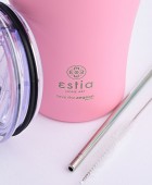 ESTIA ΘΕΡΜΟΣ COFFEE MUG SAVE THE AEGEAN 350ml BLOSSOM ROSE 01-12472, ESTIA ΟΙΚΙΑΚΑ