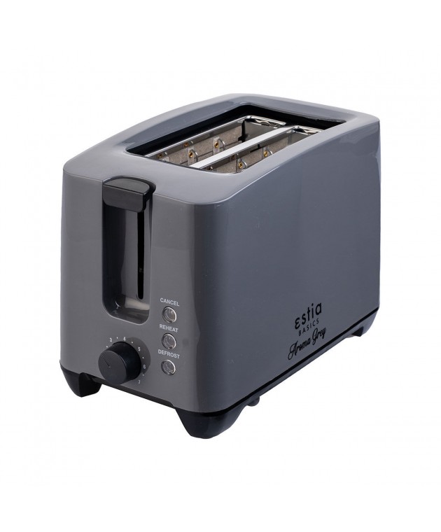 ΦΡΥΓΑΝΙΕΡΑ AROMA GREY 2 ΘΕΣΕΩΝ ΜΕ 7 ΕΠΙΠΕΔΑ ΨΗΣΙΜΑΤΟΣ 750w ΜΑΥΡΗ 06-12243, ESTIA  ΟΙΚΙΑΚΑ