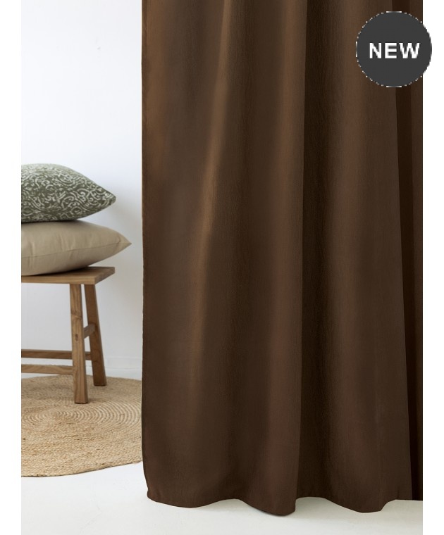 Κουρτίνα με τρουκς (140Χ260) CYRIL BROWN, PALAMAIKI Κουρτίνες Έτοιμες Ραμμένες
