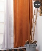 Κουρτίνα με τρουκς (140Χ260) CYRIL GOLD, PALAMAIKI Κουρτίνες Έτοιμες Ραμμένες