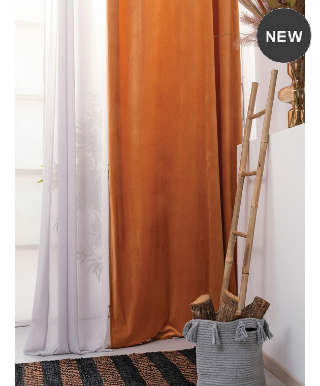 Κουρτίνα με τρουκς (140Χ260) CYRIL GOLD, PALAMAIKI Κουρτίνες Έτοιμες Ραμμένες