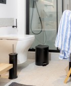 Κάδος απορριμμάτων CLASSIC MAT BLACK 02-3791 (5L), ESTIA Καλάθια Αποριμμάτων