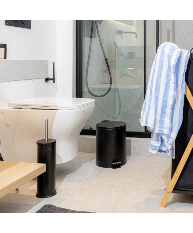 Κάδος απορριμμάτων CLASSIC MAT BLACK 02-3791 (5L), ESTIA Καλάθια Αποριμμάτων
