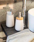 Θήκη για οδοντόβουρτσες BAMBOO WHITE 02-4576, ESTIA Ποτήρια  Οδοντόβουρτσας