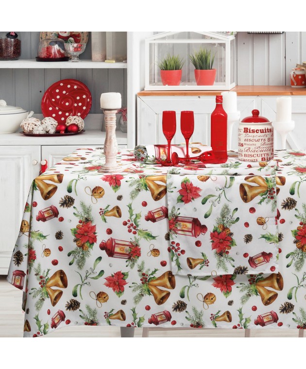 DAS HOME CHRISTMAS ΤΡΑΠΕΖΟΜΑΝΤΗΛΟ 140Χ180 0624 Τραπεζομάντηλα Χριστουγεννιάτικα