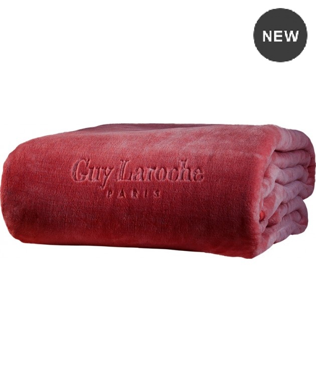 Κουβέρτα βελουτέ king size (240X260) SMOOTH BORDEAUX, GUY LAROCHE Κουβέρτες Βελουτέ King Size