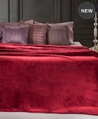 Κουβέρτα βελουτέ king size (240X260) SMOOTH BORDEAUX, GUY LAROCHE Κουβέρτες Βελουτέ King Size
